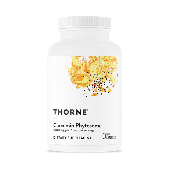 Thorne - Curcumin Phytosome 1000 Mg (Meriva) - Clinically Studied High Absorption - Supports Healthy Inflammatory Response In Joints Muscles Gi Tract Liver Brain & Nerves 60 Servings
