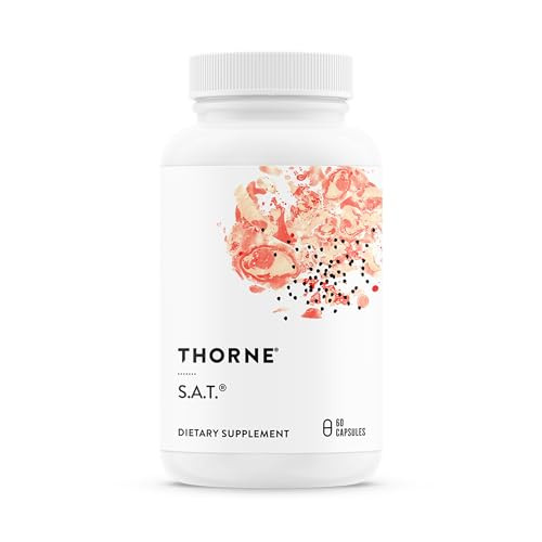 Thorne - S.A.T. - Milk Thistle Complex With Silymarin Artichoke & Turmeric Extracts For Liver Function & Digestion Support - Third-Party Certified - Gluten Dairy & Soy-Free 60 Capsules