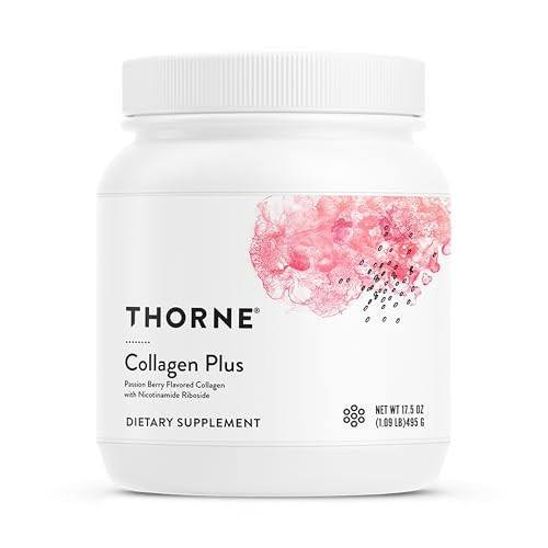 Thorne - Collagen Plus - Collagen Peptides Powder With Nicotinamide Riboside & Clinically Studied Ingredients For Skin Texture & Moisture - Healthy Skin Hair & Nails - 17.5 Oz 30 Servings