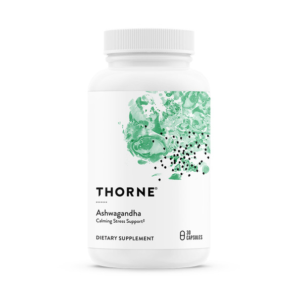 Thorne - Ashwagandha - Highly Concentrated Shoden - Calming Stress Support For Women & Men - Supports Daytime Energy Mental Clarity & Optimal Immune Function - Third-Party Certified 30 Capsules