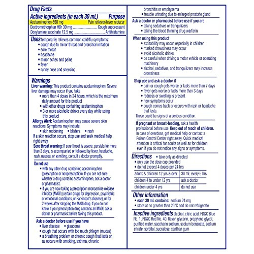 Vicks Nyquil Nighttime Cherry 8 Fl Oz (Old Version)