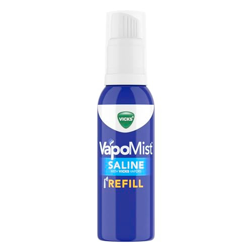 Vicks Vapomist Saline Refill Gentle Saline Mist With Soothing Vicks Vapors Non- Medicated 1.7 Oz