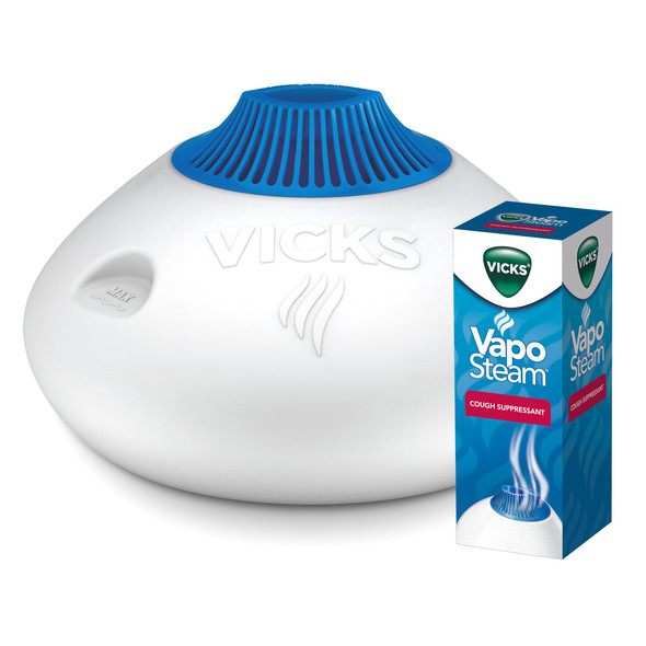 Vicks Warm Steam Vaporizer & Humidifier 1.5 Gallon Tank For Small And Medium Rooms Night Light Works With Vapopads And Vaposteam