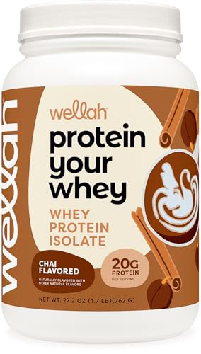 Wellah Protein Your Whey (30 Servings Chai Flavored) - Whey Protein Isolate