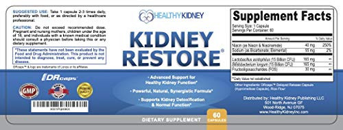 Kidney Restore 3 Pack Natural Kidney Cleanse To Support Kidney Function And Detox Advanced Formula Can Help Boost Kidney Health Daily Health Supplement Pills 60 Capsules