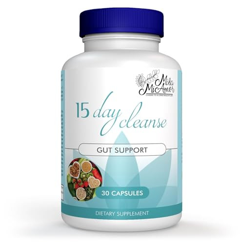 Mila Miamor 15 Day Cleanse - Gut And Colon Support - Advanced Gut Cleanse Detox For Women & Men With Senna Cascara Sagrada & Psyllium Husk - Non-Gmo - Made In Usa 30 Capsules