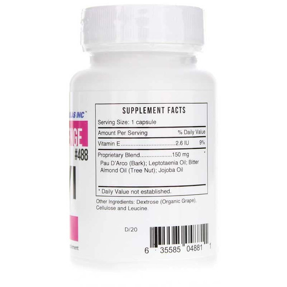 Systemic Formulas Bio Challenge #488 Vivi Virox - 30 Capsules. Powerful Immune Support Blend With Pau D Arco Leptotaenia Oil (Lomatium Dissectum) Bitter Almond Oil Jojoba Oil And Vitamin E