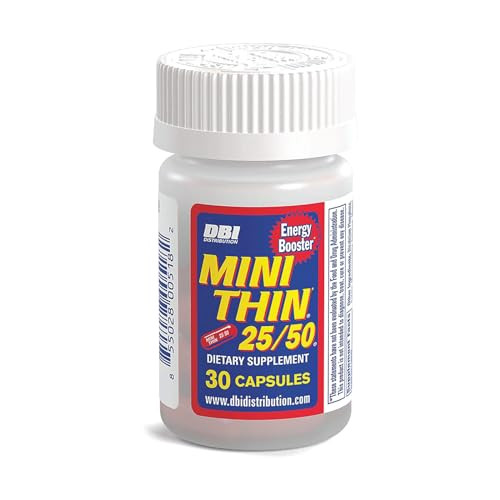 Mini Thin 25/50 - Energy Capsules Formulated With Caffeine 30 Capsules