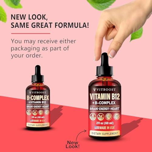 Vitboost Vegan Vitamin B12 With B Complex 20 Mg- Extra Strength For Men And Women- Raspberry Liquid Drops| Usa Made B1 B2 B3 B5B6 Biotin Folic Acid & B12 Sublingual Methylcobalamin 4 Months Supply
