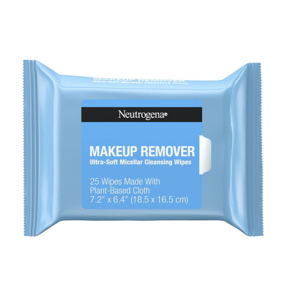 Neutrogena Makeup Remover Wipes - Ultra Soft Micellar Facial Cleansing - 25ct