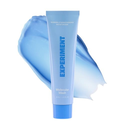 Experiment Molecular Mesh Barrier Repair Face Moisturizer - Soothing Lightweight Face Cream for Strength Redness & Irritation - Ectoin Phytosphingosine Centella 2 FL OZ - Vegan for Sensitive Skin