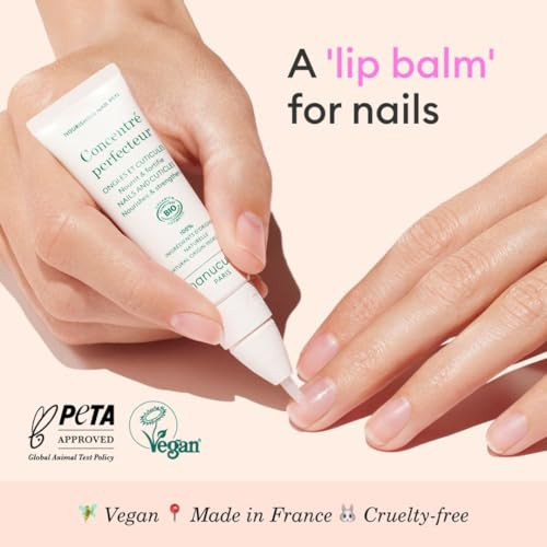 Manucurist Concentr Perfecteur - Nourishing and Fortifying Nail Pen - Vegan & Made in France - 1-in-2 Nail Care Treatment On-the-go Nail Strengthener & Growth Oil - s for Women
