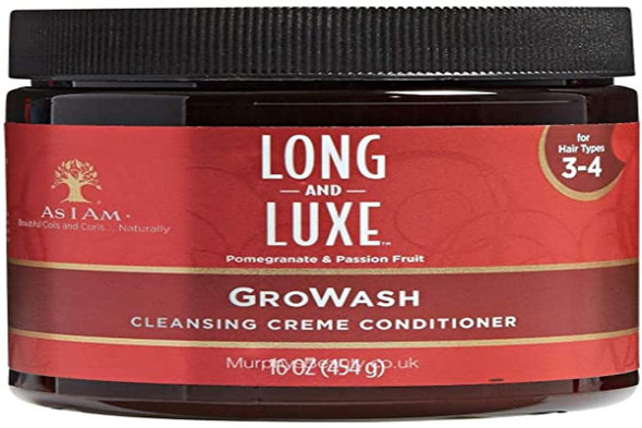 As I Am GroWash Cleansing Creme Conditioner 16oz