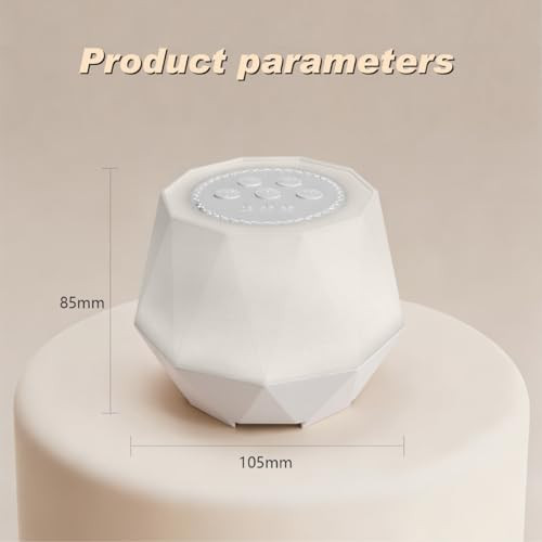 Briteflow Colorful Noise Sound Machine With 7-Color, 3 Dynamic Mode Night Lights, 10 Soothing Sounds And Sleep White Noise Machine, 3 Timers, Adjustable Volume And Brightness, Suitable For Adults, Children