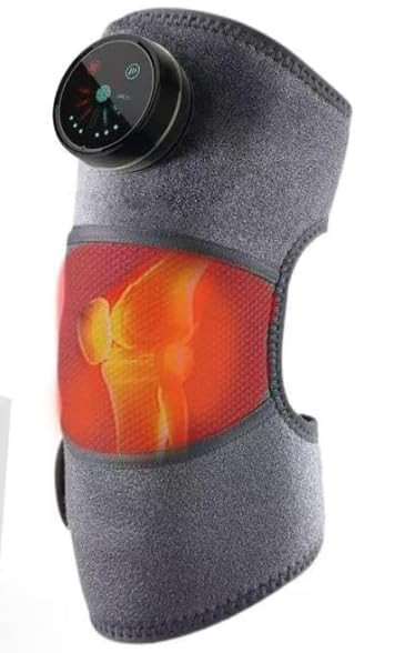 Xllent 3-In-1 Heated Knee Massager With Vibration For Pain Relief, Cordless Electric Knee Brace For Arthritis And Joint Stiffness, Portable Massager For Knee Shoulder Elbow, s For Seniors