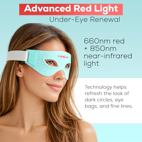 Winksy Helsinki Winksy Red Light Therapy Eye Mask For Dark Circles, Eye Bags & Wrinkles