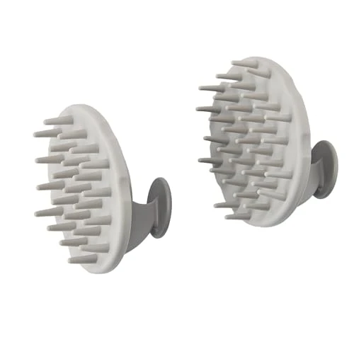 Dowmi Scalp Hair Massager Shampoo Brush , Scalp Scrubber Set For Hair Growth And Deep Cleansing With Thick And Thin Bristles 2-Pack