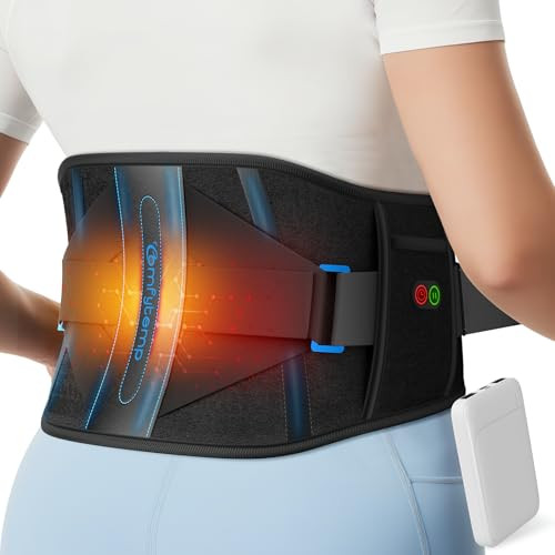 Comfytemp Cordless Heating Pad With Back Brace For Lower Back, Fsa Eligible Hsa Portable Wireless Wearable Heated Rechargeable Lumbar Support Fathers Day Dad s, 3 Heat 3 Timer, 52""(No Massage)