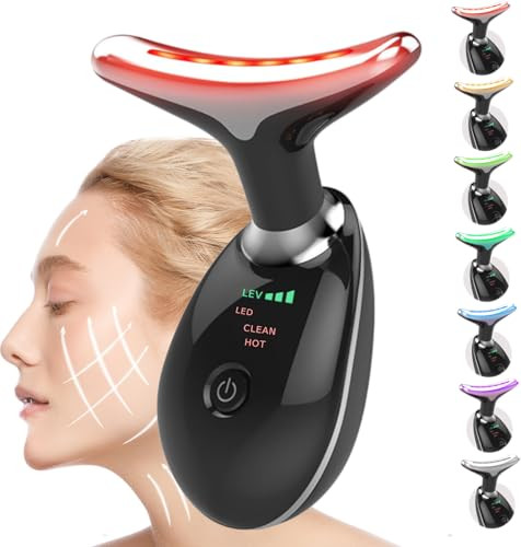 Candio Face And Neck Massager T I 7 C I R Facial Massager For Face And Neck Face Cuipting Tool For S in Care - Black