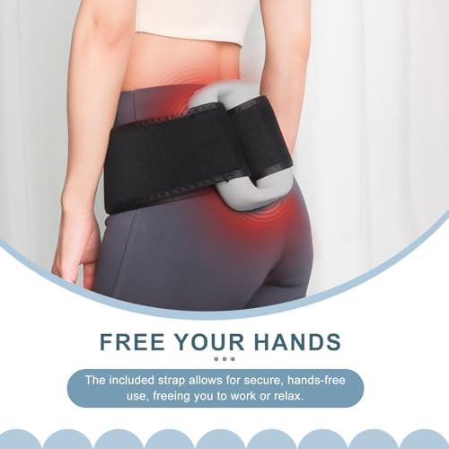 Ds Savoring Multifunctional Full-Body Fascia Ring Massager, 3 Modes & 6 Intensities, Deep Tissue Vibration, Hands-Free Electric Massage Ring For Muscle Recovery & Relaxation, For Athletes & Office Workers