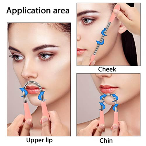 Dioche Spring Hair Remover Skin Hair Exfoliator Hair Removal Spring Professional Women Threading Hair Epilator For Upper Lip Chin Cheeks