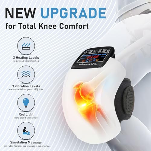Supband Knee Massager 4 In 1 With Heat, Vibration, Red Light And 3D Massage, Cordless, Portable, Rechargeable, s For Family And Friends