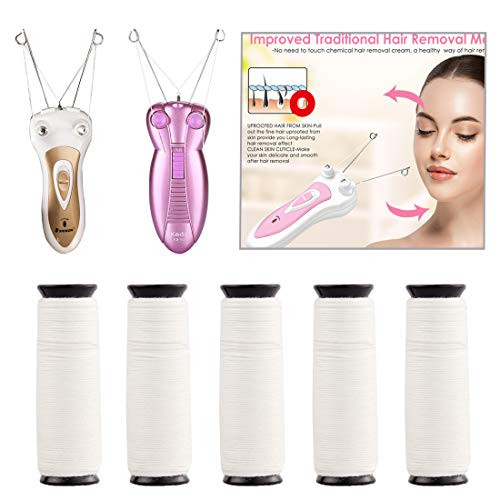 Yunai Cotton Thread For Epilator Hair Removal Hair Remover 5Pcs