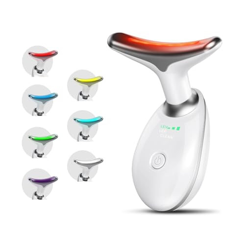 Ayattecy Facial Beauty Device, Based On Triple Action Led, Thermal, And Vibration Technologies For Skin Care, Facial Skin Care Tools, 7 Color Led Face And Neck Beauty Device For Home Use