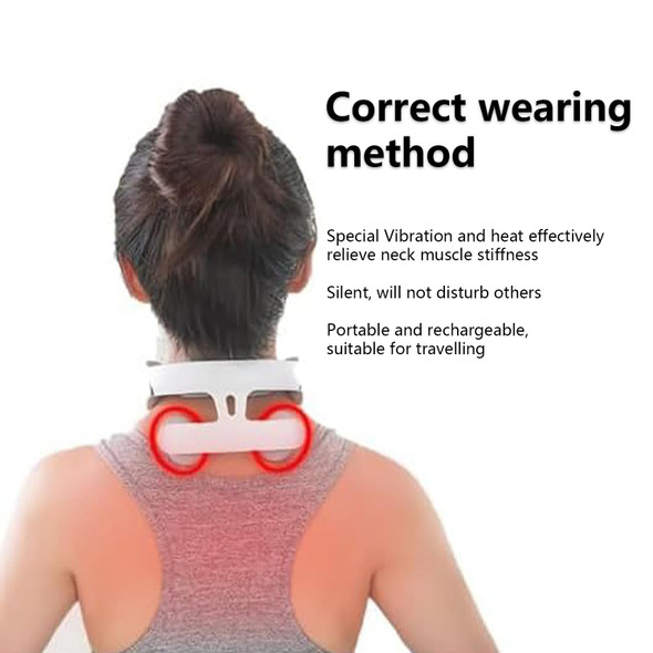 Cbdywvr Vitality Magic Pro 2.0 Neck Massager,2025 Upgraded 4-Head Magic Pro 2.0 Neck Massage,With 6 Vibration Modes & 15 Intensity Levels,Promote Muscle Relaxation (White)