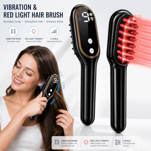 Apbier Scalp Massager With Oil Applicator For Thinning Hair & Dry Scalp, Electric Vibrating Scalp Brush, Cordless Head Massager For Scalp Care, Helps Improve Absorption For Fuller-Looking Hair