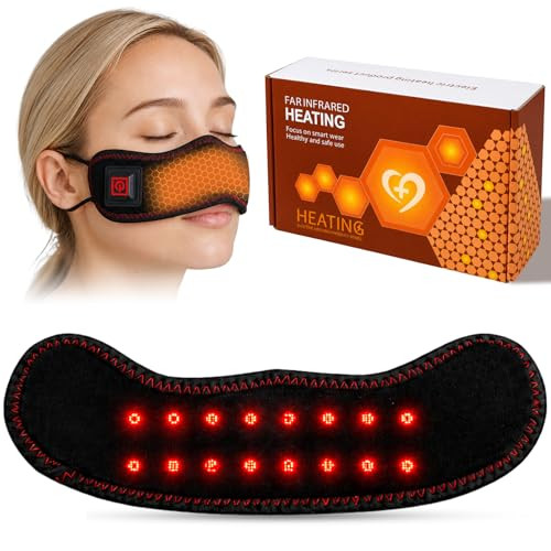 Yoeyou Wireless Heated Nasal Mask For Dry Air & Ac Environments, 16 Red Light Beads, 3 Heat Levels, Usb Rechargeable, Portable Nose Cover For Travel & Daily Comfort