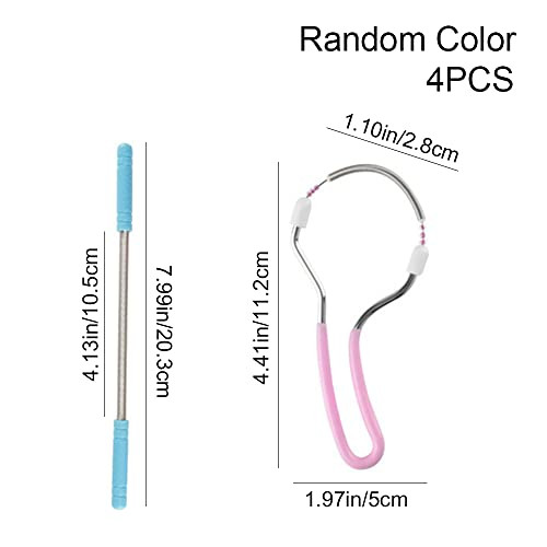 Ycnpeatt Facial Hair Removers Spring Face Hair Removers With Handle Spring Hair Removal Threading Tools For Women And Men (Random Color) 4 Pieces
