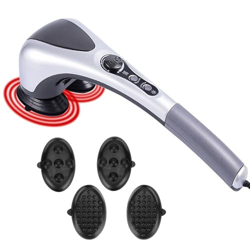 Taurus Dallas Electric Dual Head Heavy Hammer Massager, Handheld Heated Massage, For Deep Tissue Pain Relief For Deep Relaxation And Rejuvenation Of Muscles, Back, Shoulders, And Legs Throughout The Body