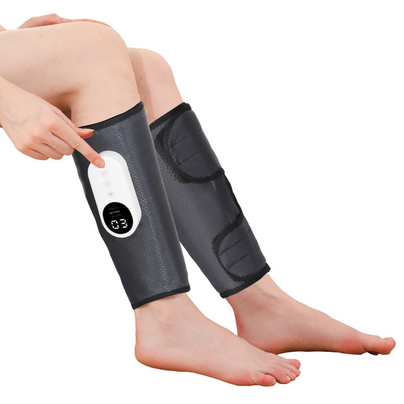 Lingteng Leg Massager For Circulation And Pain Relief, Calf Air Compression Massager With Heat, Leg Massager With 3 Intensities, 3 Modes, Easy To Use, Muscle Relaxation, s (Pair)