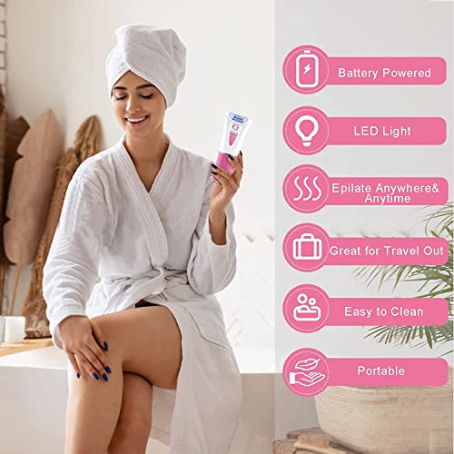 Morbex Green Glabrouse Skin Epilator, Epilators Hair Removal For Facial, Epilators With Led Light, Cordless Hair Removal Device, Epilator For Women, Facial Hair Removal For Bikini Arm Legs Armpits