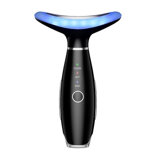 Lovsheme Red Light Therapy For Face, Led Facial And Neck Beauty Tool With 7 Light Modes (Onyx Black)