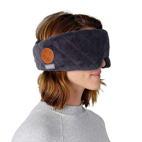 Pure Enrichment Wave Sound Therapy Eye Mask - Rechargeable Bluetooth Speakers, Light Blocking Design, Soft Micromink Fabric, 3 White Noise Sounds, And Adjustable Closure - Ideal For Travel