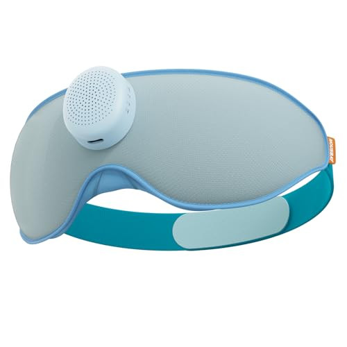 Housbay Sound Machine With Eye Mask For Sleeping, Nap & Bedroom, Blocks Snores & Prevents Early Wake-Ups For Light & Noise Sensitive Sleepers, Ice Blue