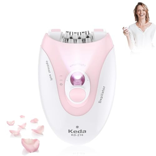 Morbex Green Facial Epilator, Glabours Skin Hair Remover For Women Epilators With Led Light, Two Speed Hair Removal Device, Epilator For Women, Pluxy Facial Hair Removal For Bikini Arm Legs Armpits
