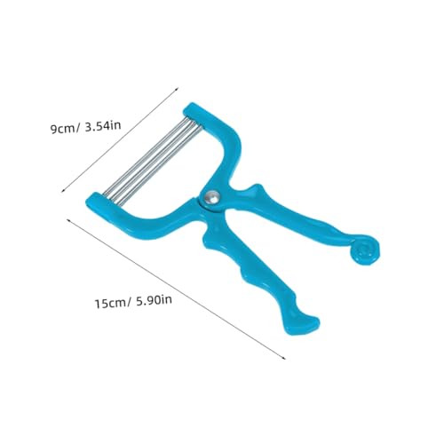 Healifty Epilator Facial Hair Remover Spring Upper Lip Chin Cheeks Neck Stainless Steel Hair Threader Tool For Women Blue 2Pcs