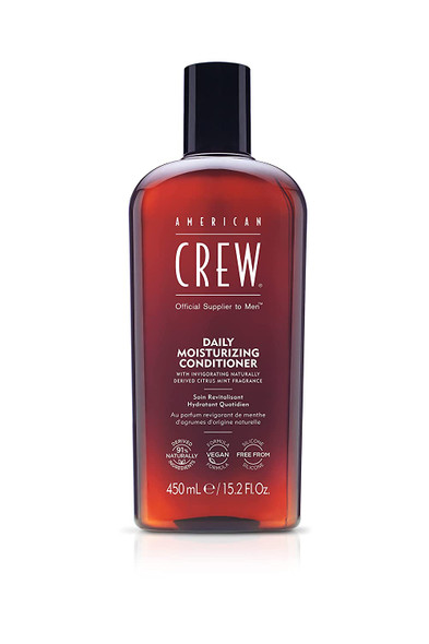 American Crew Daily Moisturising Conditioner, Vegan & Silicone Free (450ml) to Hydrate & Nourish, for Normal & Dry Hair, Formulated for Men