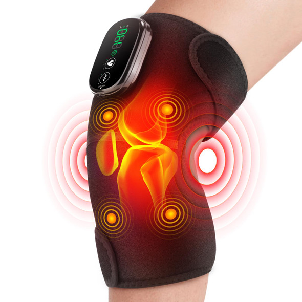 Flaremore Cordless Heated Knee Massager For Pain Relief, Fsa Eligible Hsa 2026 Upgrade 4-Motor Full-Coverage Vibration & Heat, Xl Heating Knee Brace For Targeted Pain Relief In Knee, Shoulder & Elbow, 5 Heat Levels & 5 Massage Modes