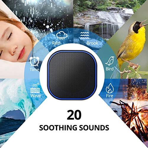 Magicteam Sound White Noise Machine With 20 Non Looping Natural Soothing Sounds And Memory Function 32 Levels Of Volume Powered By Ac Or Usb And Sleep Sound Timer Therapy For Baby Kids Adults