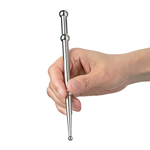 Feelfree Sport Stainless Steel Manual Acupressure Pen-Trigger Point Massage Tool-Reflexology Pressure Point Massager Tool For Relaxing Deep Tissue (A)