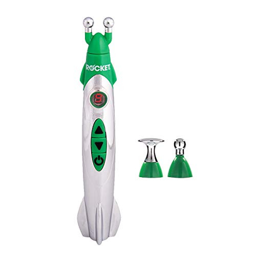 Hempvana Rocket Pain Relief Pen, As Seen On Tv, Wireless Tens Therapy, Portable Muscle Stimulator - Same Technology Used By Doctors - Muscle Pain Relief -9 Adjustable Intensity Settings-3 Unique Heads