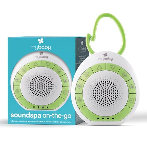 Homedics Mybaby Sound Machine, White Noise For Baby, Travel, Nursery And On The Go, 4 Soothing Sounds, Integrated Clip, Small And Lightweight, Great For Registry