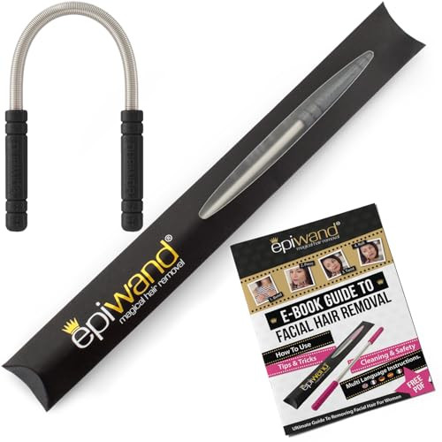 Epiwand Facial Hair Remover Spring Threading Tool - Our Women ' S Facial Epilator Coil Removes Peach Fuzz Chin Cheek Neck Mustache And Upper Lip Hair Quickly - How To Use Instructions In Box.