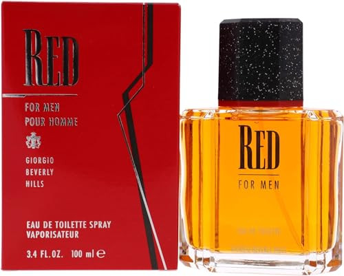 Giorgio Beverly Hills Men's Cologne Red Eau De Toilette Edt Spray 3.4 Fl Oz