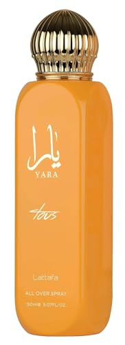 Lattafa Yara Tous Tropical Fruity Floral Vanilla All Over Spray Long-Lasting Fragrance For Women 5.07 Ounce / 150 Ml