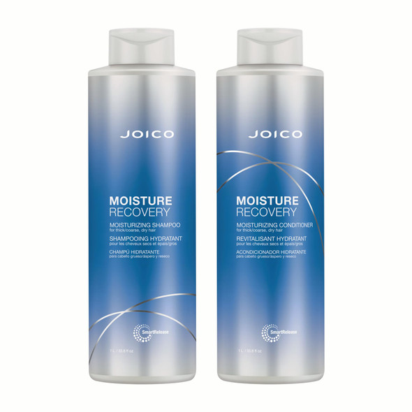 Joico Moisture Recovery Moisturizing Shampoo & Conditioner | For Thick Coarse Dry Hair | Restore Moisture Smoothness Strength & Elasticity | Reduce Breakage | With Jojoba Oil & Shea Butter
